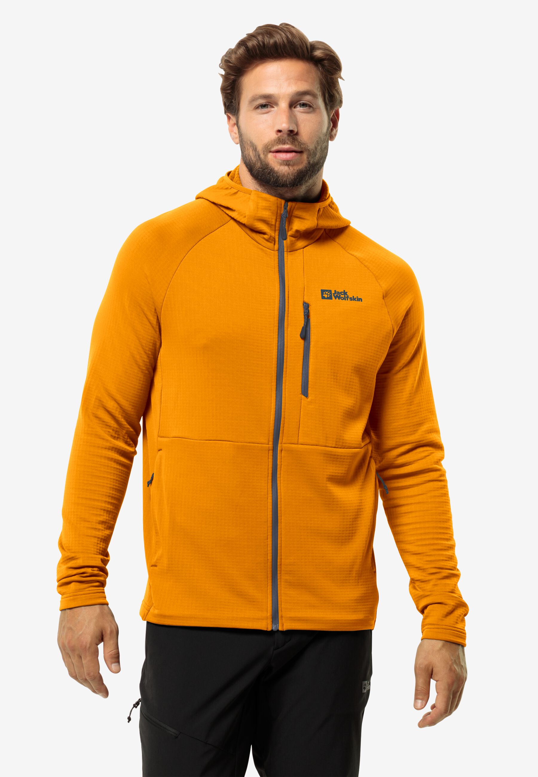Fleecejacke Jack Wolfskin Jacke Herren Orange Blau Jack Wolfskin
